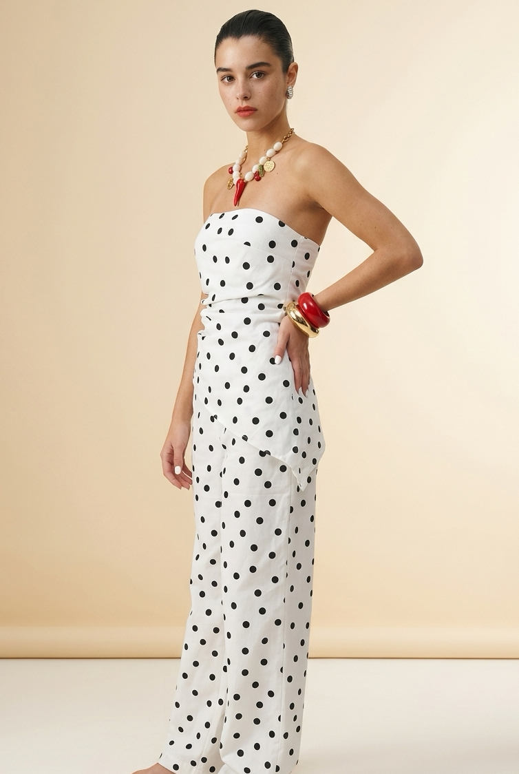 Polka Elegance Top