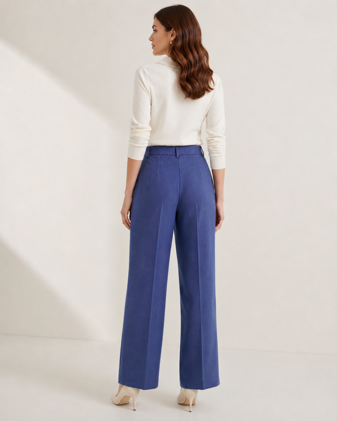 Dames Pantalon met Rechte wijde pijp