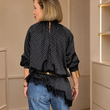 Polkadot Blouse met Strik & Kant
