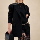 Zwarte Oversized Blazer Elegance