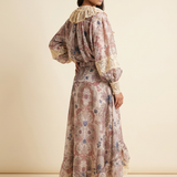 Bohemian Romance Set - Lange Rok en Top in Bloemen Motief