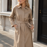 Trenchcoat Beige voor Elk Seizoen - Waterafstotend
