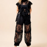 zwarte Kanten C0-Ord Set Transparente Top & Broek