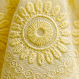 Zonnige Zomer Broderie Top Licht Geel