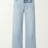 Licht Blauw Wide Leg, High Waist Jeans