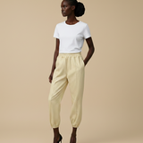 Charmante Pantalon - Opvallende broek in zacht gele kleur