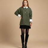 Suéter verde confortável