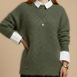 Suéter verde confortável