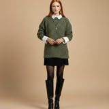 Suéter verde confortável