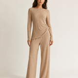 Dames Set met Longsleeve & Wide leg Broek