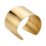 Gouden Brede Cuff Armband-Statement