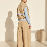 Dames Set met Cropped Gilet & Cargo Broek