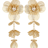 Bloemenoorbellen Goudkleur – Elegant & Opvallend