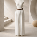 Linen Wide Leg Pantalon