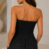 Denim  Zwarte Vintage Wassing Jumpsuit