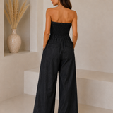 Denim  Zwarte Vintage Wassing Jumpsuit
